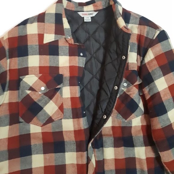 Flannel Jac-Shirt w Quilt Lined Insulation - Picture 2 of 3